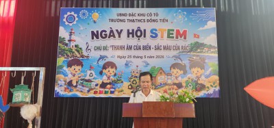TRƯỜNG TIỂU HỌC VÀ THCS ĐỒNG TIẾN TỔ CHỨC HỘI THI STEM