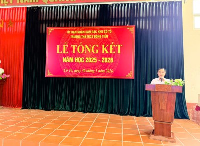 TRƯỜNG TIỂU HỌC VÀ THCS ĐỒNG TIẾN TỔ CHỨC TỔNG KẾT NĂM HỌC 2025 – 2026